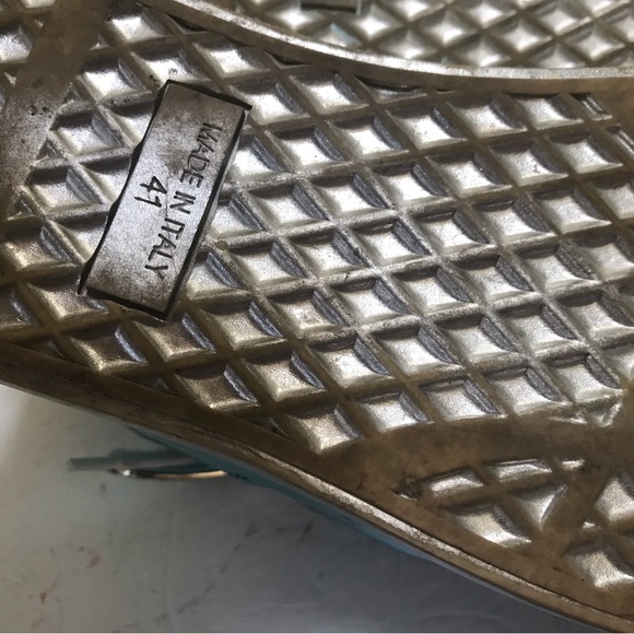 Giuseppe Zanotti Donna Metallic Patent Leather High Top Sneakers Shoes Crystals - Picture 15 of 17